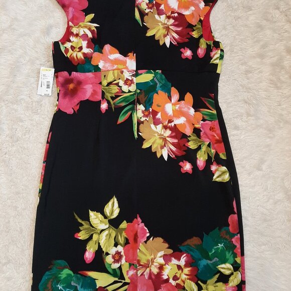 Ronni Nicole Women's Floral Print Sleeveless Midi Dress 16 - Picture 3 of 8